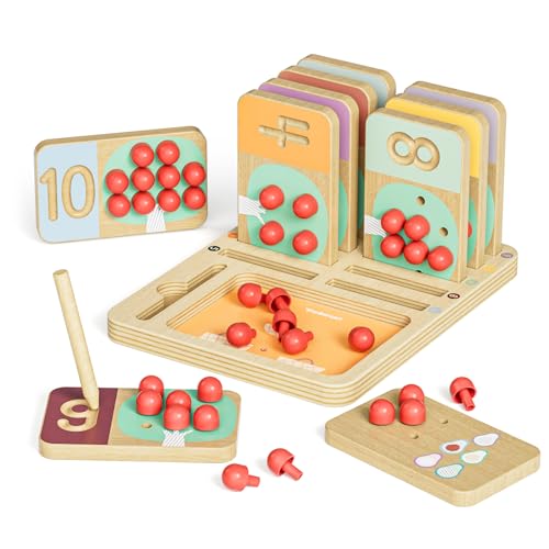 TOP BRIGHT Montessori Lernspielzeug ab 3 4 5 Jahre, Mathe-Lernspielzeug für Kinder ab 3 Jahren, Zähl-Steckbrettspiel und Zahlenschreibübungen, Geburtstagsgeschenk für Jungen und Mädchen TOP BRIGHT Montessori Lernspielzeug ab 3 4 5 Jahre, Mathe-Lernspielzeug für Kinder ab 3 Jahren, Zähl-Steckbrettspiel und Zahlenschreibübungen, Geburtstagsgeschenk für Jungen und Mädchen von TOP BRIGHT