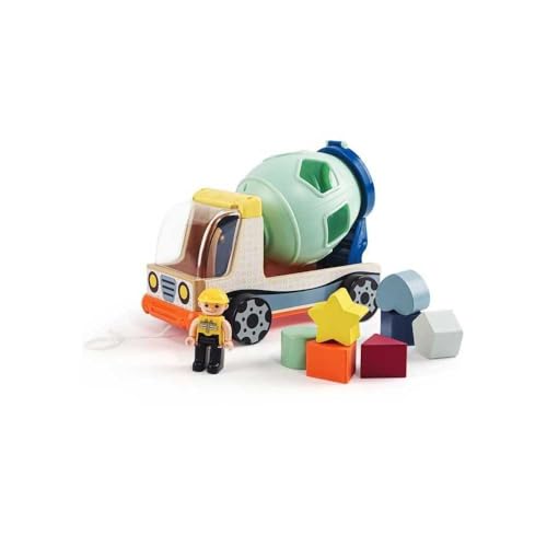 Topbright - 1210952022de0001 - Lernspiel mit ineinandergreifenden Formen zum Stapeln und Identifizieren. LKW, Zement-LKW, für Hand-Auge-Koordination, Montessori, mit 7 Formen und Fahrer Topbright - 1210952022de0001 - Lernspiel mit ineinandergreifenden Formen zum Stapeln und Identifizieren. LKW, Zement-LKW, für Hand-Auge-Koordination, Montessori, mit 7 Formen und Fahrer von TOP BRIGHT