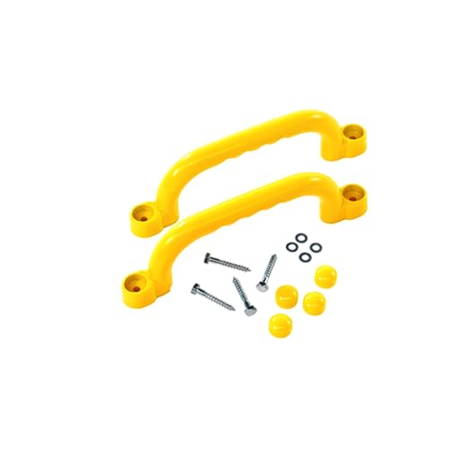 TOP-MAX 2 Stück Spielturm Handgriffe Satz, Gelb Kunststoff Haltegriffe mit Schrauben Griffe rutschfest Zubehör für Spielplatz Klettergerüst Stelzenhaus TOP-MAX 2 Stück Spielturm Handgriffe Satz, Gelb Kunststoff Haltegriffe mit Schrauben Griffe rutschfest Zubehör für Spielplatz Klettergerüst Stelzenhaus von TOP-MAX