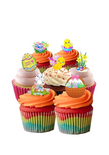 30 essbare Kuchendekorationen mit Ostermotiv. 30 essbare Kuchendekorationen mit Ostermotiv. von Top That