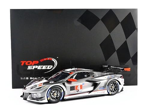 TOP SPEED - Miniaturmodell für Sammler, TS0340, Grau/Rot von TOP SPEED