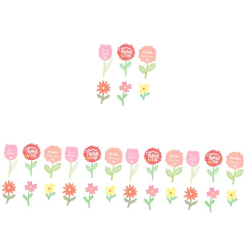 5 Sätze Torteneinsätze Zum Muttertag Auswahl Zum Muttertag Erste Muttertagsgeschenke Muttertag Cupcake-auswahl Blumenpflücker Zum Muttertag Papier Colorful 60 Stück * 5 TOPBATHY von TOPBATHY