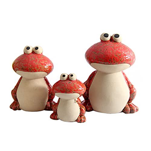 TOPBATHY 1 Frosch Dekorative Ornamente Figur Outdoor- Statue Puppe Schildkröte Groß Märchengarten Tiere Frösche Puzzle Zwerge Aquarium Frosch Sprungbrett Rot Keramik TOPBATHY 1 Frosch Dekorative Ornamente Figur Outdoor- Statue Puppe Schildkröte Groß Märchengarten Tiere Frösche Puzzle Zwerge Aquarium Frosch Sprungbrett Rot Keramik von TOPBATHY