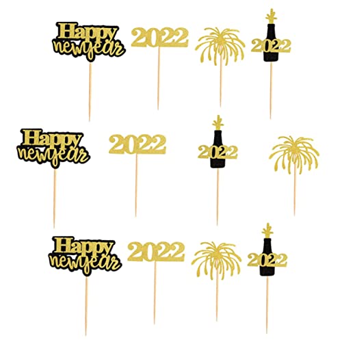 TOPBATHY 12 Pcs Neue Jahr Cupcake Topper Cartoon Kuchen Toers Party Kuchen Einsetzen Kuchen Topper 2022 Neue Jahr Thema TOPBATHY 12 Pcs Neue Jahr Cupcake Topper Cartoon Kuchen Toers Party Kuchen Einsetzen Kuchen Topper 2022 Neue Jahr Thema von TOPBATHY