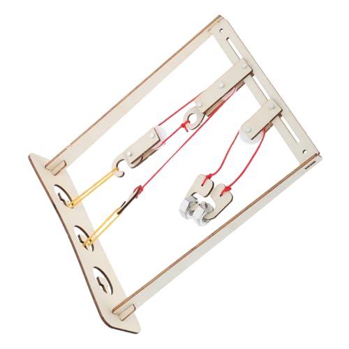 TOPBATHY 1 Satz Kran experimentierkasten Modellbau Set Riemenscheibensystem Physik-Kit Wissenschaftliche experimentelle Werkzeuge Kits für den naturwissenschaftlichen Unterricht hölzern von TOPBATHY