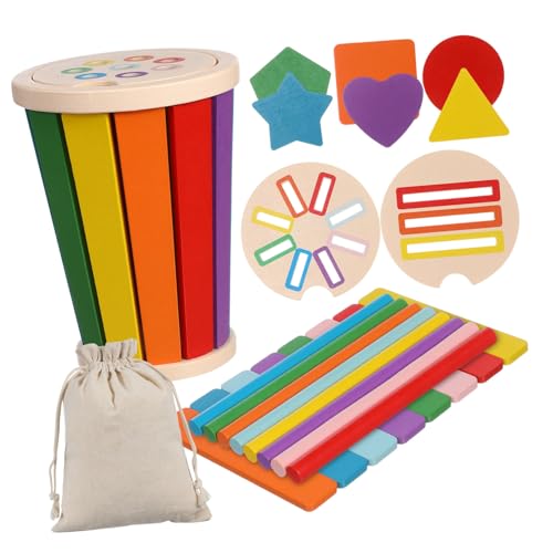 TOPBATHY Montessori Holzsortierspielzeug für Kinder Farbsortierspiel Formenzuordnungsspielzeug Sensorisches Lernspielzeug für Kleinkinder Fördert Feinmotorik und Kognitives Wachstum TOPBATHY Montessori Holzsortierspielzeug für Kinder Farbsortierspiel Formenzuordnungsspielzeug Sensorisches Lernspielzeug für Kleinkinder Fördert Feinmotorik und Kognitives Wachstum von TOPBATHY
