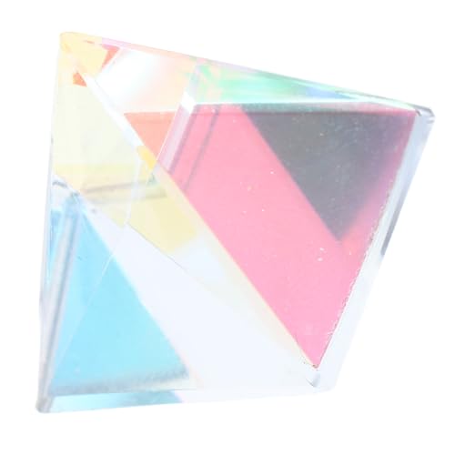 TOPBATHY 1 Set Sun Catcher Prism Pyramid Einzigartige Farbe Prism Leuchtanbrech Handgefertigtes Glas Optische Prism Home Decor Sonne Dekoration Für Kleiner Prism -stützgarten von TOPBATHY