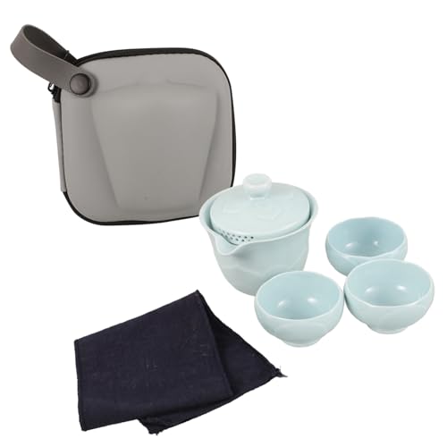 TOPBATHY 1 Set Tragbares Teeservice Moderne Große Tassen Keramik Teetassen Set Kleine Teetasse Keramik Teetasse Chinesisches Teezubereitungsset Keramik Teegeschirr Set Porzellan Himmelblau TOPBATHY 1 Set Tragbares Teeservice Moderne Große Tassen Keramik Teetassen Set Kleine Teetasse Keramik Teetasse Chinesisches Teezubereitungsset Keramik Teegeschirr Set Porzellan Himmelblau von TOPBATHY