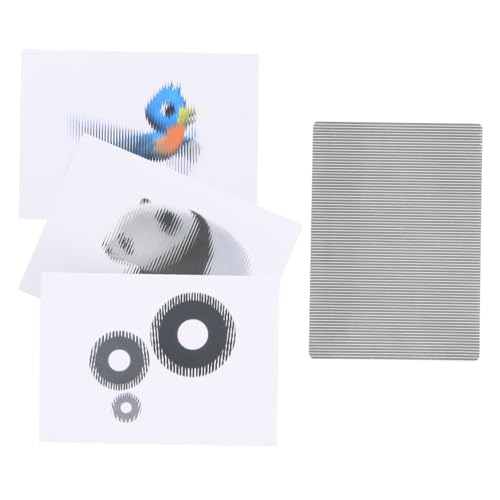TOPBATHY 1 Sets Raster Animationstechnologie Kit Visuelle Illusion Spiel Wissenschafts Kits Handgemachte Technologie Illusion Technologie Experiment Kit Stem Learning Kit Papier von TOPBATHY