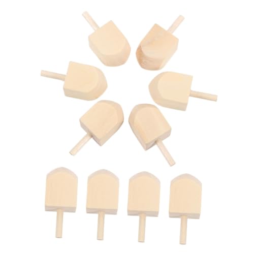 TOPBATHY 10 Stück Holz Dreidel für Unlackierte DIY Hanukkah Bastelspielzeuge aus Naturholz für Feiertagsdekoration und Kreative Projekte TOPBATHY 10 Stück Holz Dreidel für Unlackierte DIY Hanukkah Bastelspielzeuge aus Naturholz für Feiertagsdekoration und Kreative Projekte von TOPBATHY