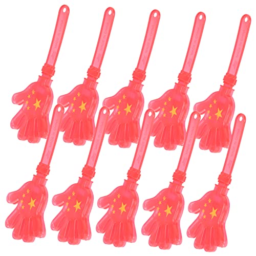 TOPBATHY 10 Stück Slap Clap Toy Sport Party Laute Requisite Handbanner Cheerleading Tamburin Pfeife Vorhang Partydekorationen Filmklappe Lametta Cheer Pom Poms Roter Kunststoff TOPBATHY 10 Stück Slap Clap Toy Sport Party Laute Requisite Handbanner Cheerleading Tamburin Pfeife Vorhang Partydekorationen Filmklappe Lametta Cheer Pom Poms Roter Kunststoff von TOPBATHY