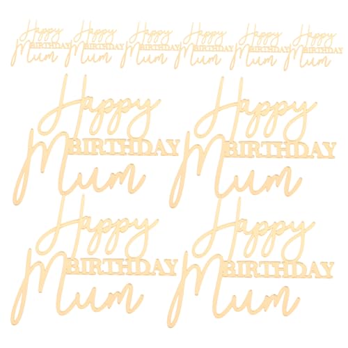 TOPBATHY 10 Stück Teiliges Happy Birthday Mom Cake Topper aus Robustem Stilvolle Geburtstags und Muttertags Dekoration für Frauen Vielseitig Einsetzbar bei Partys und Familienfeiern TOPBATHY 10 Stück Teiliges Happy Birthday Mom Cake Topper aus Robustem Stilvolle Geburtstags und Muttertags Dekoration für Frauen Vielseitig Einsetzbar bei Partys und Familienfeiern von TOPBATHY