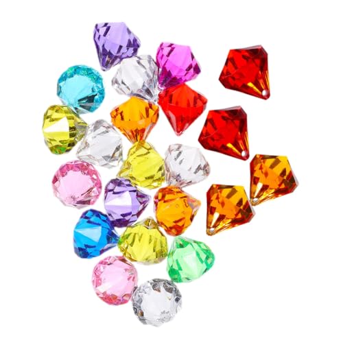 TOPBATHY 100stücke -Diamant-Edelsteine Spielzeug Für Pool Tauchen Kleine Edelstein-tauchspielzeuge Für Geburtstags Pool-Party Schatztruhe Dekoration von TOPBATHY