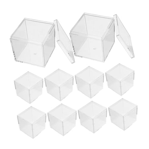 TOPBATHY 10Er Schachtel Probenbehälter Anzeige Aufbewahrungsboxen Würfel Container mineralischer Musterkoffer transparente Mineralvitrine quadratische Vitrine Kleiner Probenkoffer Acryl TOPBATHY 10Er Schachtel Probenbehälter Anzeige Aufbewahrungsboxen Würfel Container mineralischer Musterkoffer transparente Mineralvitrine quadratische Vitrine Kleiner Probenkoffer Acryl von TOPBATHY
