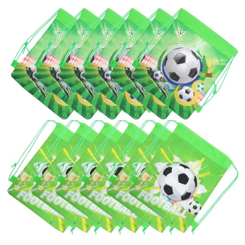 TOPBATHY 12 Stück Fußball Kordelzug Taschen Wiederverwendbare Mitgebsel Beutel aus Vliesstoff für Fußball Geburtstagspartys Leichte Tragetasche mit Zugband für Süßigkeiten und Kleine TOPBATHY 12 Stück Fußball Kordelzug Taschen Wiederverwendbare Mitgebsel Beutel aus Vliesstoff für Fußball Geburtstagspartys Leichte Tragetasche mit Zugband für Süßigkeiten und Kleine von TOPBATHY