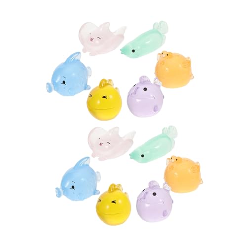 TOPBATHY 12 Stück Mini-meerestiere Aus Kunstharz, Im Dunkeln Leuchtend, Für Aquarien, Dekorationen, Miniatur-meerestierfiguren, DIY-Aquarium- TOPBATHY 12 Stück Mini-meerestiere Aus Kunstharz, Im Dunkeln Leuchtend, Für Aquarien, Dekorationen, Miniatur-meerestierfiguren, DIY-Aquarium- von TOPBATHY