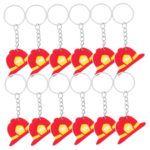 TOPBATHY 12 Stück Teiliges Schlüsselanhänger Kreative Feuerwehrmann Charms Mitgebsel für Kindergeburtstag und Mottopartys Lustiges Zubehör für Kleine Feuerwehrfans TOPBATHY 12 Stück Teiliges Schlüsselanhänger Kreative Feuerwehrmann Charms Mitgebsel für Kindergeburtstag und Mottopartys Lustiges Zubehör für Kleine Feuerwehrfans von TOPBATHY