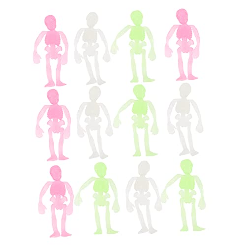 TOPBATHY 12Stücke Leuchtende Skelett Figuren Halloween Deko Für Partys Fluoreszierendes Skelettmodell Für Schaurige Bars Spukhäusern TOPBATHY 12Stücke Leuchtende Skelett Figuren Halloween Deko Für Partys Fluoreszierendes Skelettmodell Für Schaurige Bars Spukhäusern von TOPBATHY