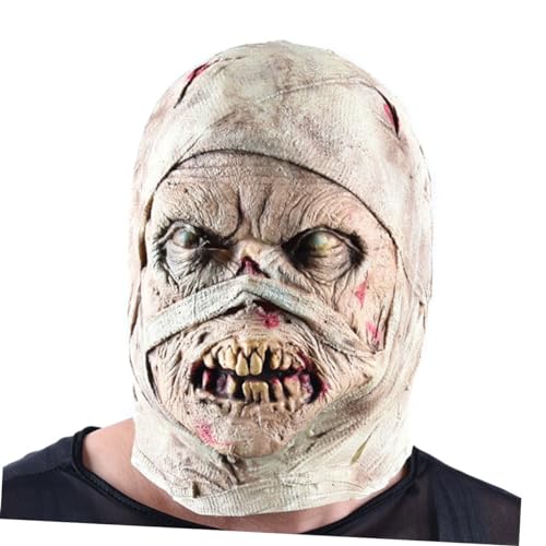 TOPBATHY 1stk Halloween-zombie-masken Gruseliger Latex Halloween-party-maske Halloween Gruselige Maske Cosplay-maske Horrormasken Aus Latex Zombie Haut Universal- Mumie von TOPBATHY