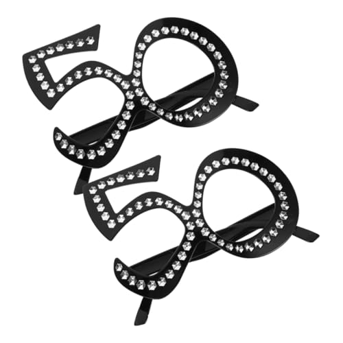 TOPBATHY 2 Paare 50 Party-Requisiten Happy Birthday Brille für Erwachsene zum 50. Geburtstag trendy geburtstagsgeschenk party brillen Dekorative Brille Party-Brillen-Requisiten TOPBATHY 2 Paare 50 Party-Requisiten Happy Birthday Brille für Erwachsene zum 50. Geburtstag trendy geburtstagsgeschenk party brillen Dekorative Brille Party-Brillen-Requisiten von TOPBATHY