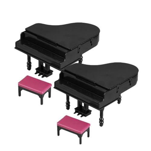 TOPBATHY 2 Sätze Teiliges Puppenhaus Piano Hocker Modell Stilvolle Musikinstrumente für Kreative Dekoration Wohnräumen und TOPBATHY 2 Sätze Teiliges Puppenhaus Piano Hocker Modell Stilvolle Musikinstrumente für Kreative Dekoration Wohnräumen und von TOPBATHY