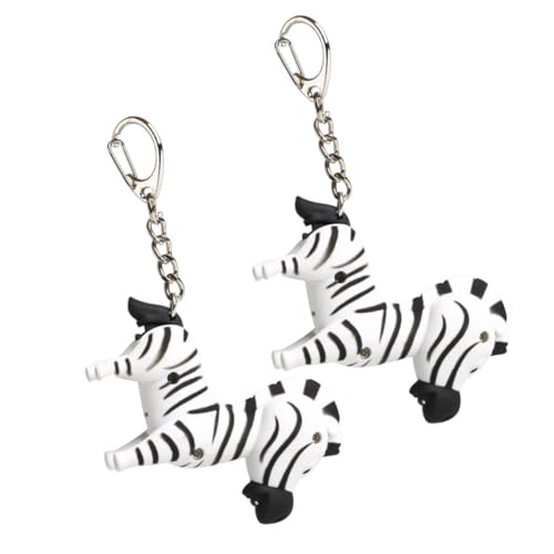 TOPBATHY 2 Stück LED Taschenlampe Schlüsselanhänger Zebra Design mit Leucht und Soundfunktion Kreativer Schlüsselring aus Robustem Metall und Kunststoff Lustiges TOPBATHY 2 Stück LED Taschenlampe Schlüsselanhänger Zebra Design mit Leucht und Soundfunktion Kreativer Schlüsselring aus Robustem Metall und Kunststoff Lustiges von TOPBATHY
