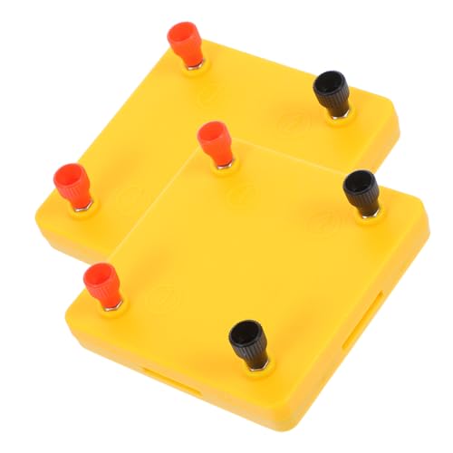 TOPBATHY 2 Stück Versuchsausrüstung Für Schaltung Labor -lernwerkzeuge Geräte Für Physikalische Experimente DIY-modellbausatz Für Physikexperimente Kid Circuit Board Kit Yellow Plastik von TOPBATHY