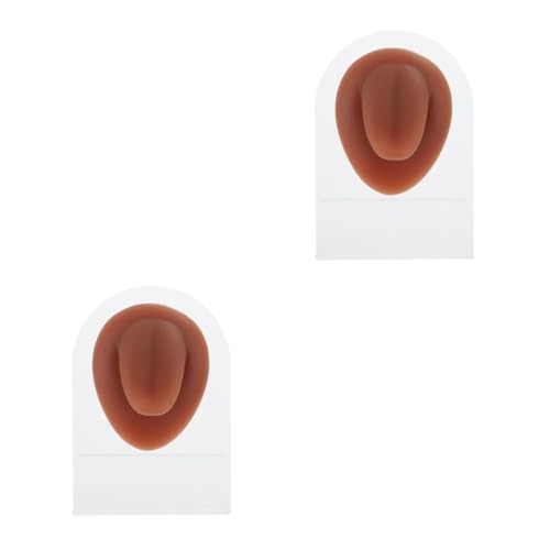 TOPBATHY 2 Stück Zungenmodell für Piercing Wiederverwendbares Flexibles Tongue Model Hautähnlicher Farbe für Realistische Schmuckpräsentation Training TOPBATHY 2 Stück Zungenmodell für Piercing Wiederverwendbares Flexibles Tongue Model Hautähnlicher Farbe für Realistische Schmuckpräsentation Training von TOPBATHY