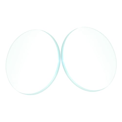 TOPBATHY 2 Stück optische konvexe Linse werkzeug optische Linsen konvexe Scheibe kleine konvexe Linse Teleskop-Objektive Lupen optisches Objektiv Doppelkonvexes Objektiv Glas Transparent von TOPBATHY