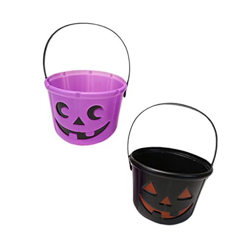 TOPBATHY 2 Stücke Kürbis Eimer Mini Kürbisse Ornamente Für Kid Süßigkeiten Halloween Halloween Eimer Halloween Eimer Candy Jar Schwarz Kunststoff TOPBATHY 2 Stücke Kürbis Eimer Mini Kürbisse Ornamente Für Kid Süßigkeiten Halloween Halloween Eimer Halloween Eimer Candy Jar Schwarz Kunststoff von TOPBATHY