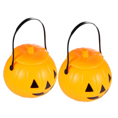 TOPBATHY 2 Stücke Kunststoff Kürbis Kunststoff Eimer Halloween Süßigkeiten Eimer Tragbare Kürbis Süßigkeiten Eimer Gelb Trick Oder Behandeln Eimer TOPBATHY 2 Stücke Kunststoff Kürbis Kunststoff Eimer Halloween Süßigkeiten Eimer Tragbare Kürbis Süßigkeiten Eimer Gelb Trick Oder Behandeln Eimer von TOPBATHY