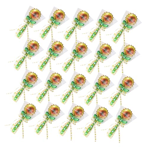 TOPBATHY 20 Stück Sonnenblumen Folienballons Sommerliche Partydeko Handliche Aluminium Ballons für Shower Hochzeit Geburtstag Luau Feier Einfache Befüllung und Schnelle Dekoration von TOPBATHY