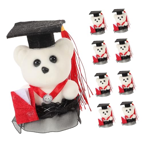 TOPBATHY 20 Stück Teiliges Graduation Bear Plüschbär Abschlussfeier Deko Cartoon Kuscheltier Stofftier Bouquet Zubehör Langlebig Vielseitig für Abschlussgeschenke von TOPBATHY
