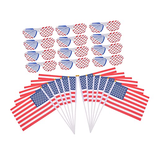 TOPBATHY 24 Sätze Brille der amerikanischen Flagge Rotes Sonnenbrille zum Gedenktag Amerikanische Flagge Augenklappe Amerikanische Flagge Sonnenbrille Shutterbrille mit US-Flagge TOPBATHY 24 Sätze Brille der amerikanischen Flagge Rotes Sonnenbrille zum Gedenktag Amerikanische Flagge Augenklappe Amerikanische Flagge Sonnenbrille Shutterbrille mit US-Flagge von TOPBATHY