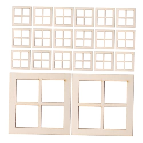 TOPBATHY 24 Stück Realistische Vierteilige Holzfenster für DIY Bastelprojekte Miniaturmöbel Zubehör für Kreative Szenen TOPBATHY 24 Stück Realistische Vierteilige Holzfenster für DIY Bastelprojekte Miniaturmöbel Zubehör für Kreative Szenen von TOPBATHY