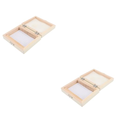 TOPBATHY 2er-packung Biologische Slice-box Container Scheibe Klein Exemplare Gleiten Vorbereitet Lagerung Kästen Für Mikroskop-objektträger Holz Beige von TOPBATHY
