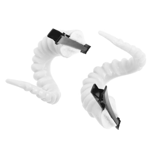 TOPBATHY Horror Haarspangen 2er Set Schafhörner Haarspangen Widderhörner Haarnadel Gothic Halloween Haarschmuck Cosplay Prop von TOPBATHY