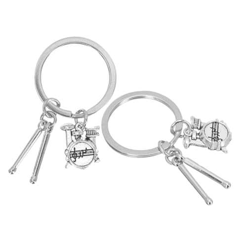 TOPBATHY Percussion Key Drumstick Und Drum Charms Musikinstrument Schlüsselanhänger Für Trommel von TOPBATHY
