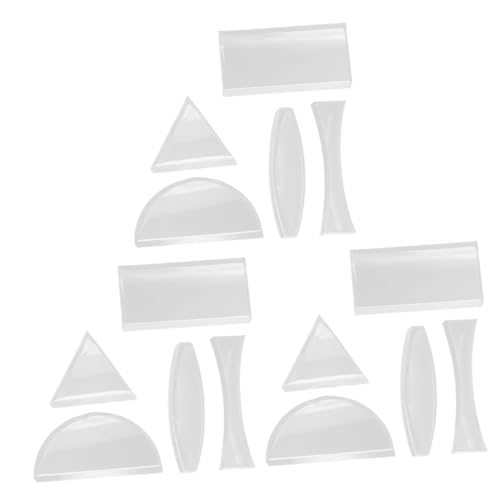 TOPBATHY 3 Sätze Optisches Linsenset Konvexe Linse Optische Linse Für Den Unterricht Optisches Objektiv Konvexe Konkave Linse Lernhilfen Für Experimente Glas Transparent 5 Stück * 3 von TOPBATHY