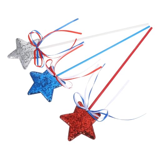 TOPBATHY 3 Stück Kinderfreundliche Dekoration für Unabhängigkeitstag Glitzernde Feenstäbe für Partys und Geburtstagsgeschenke TOPBATHY 3 Stück Kinderfreundliche Dekoration für Unabhängigkeitstag Glitzernde Feenstäbe für Partys und Geburtstagsgeschenke von TOPBATHY