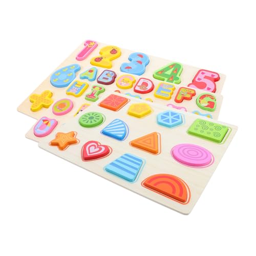 TOPBATHY 3 Stück Teiliges Montessori Holzpuzzle Alphabet Zahlen und Formen Sortierspiel für Frühes Lernen für Kleinkinder Vorschule Geburtstagsgeschenke TOPBATHY 3 Stück Teiliges Montessori Holzpuzzle Alphabet Zahlen und Formen Sortierspiel für Frühes Lernen für Kleinkinder Vorschule Geburtstagsgeschenke von TOPBATHY
