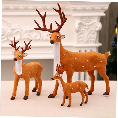 TOPBATHY 3 Stück Teiliges Plüsch Rentier Realistische Weihnachts Dekoration Kuschelige Desktop Figur Umweltfreundliches Material Festliches Ornament für Kinderzimmer und Party TOPBATHY 3 Stück Teiliges Plüsch Rentier Realistische Weihnachts Dekoration Kuschelige Desktop Figur Umweltfreundliches Material Festliches Ornament für Kinderzimmer und Party von TOPBATHY