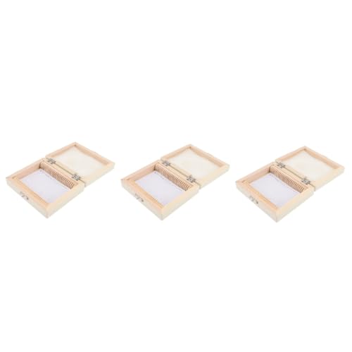 TOPBATHY 3Er-Packung Biologische Slice-Box vorbereitet Kästen für Mikroskop-Objektträger Container gleiten werkzeug Mikroskop -Objektträgerhalter Etuis für Mikroskop-Objektträger Holz Beige TOPBATHY 3Er-Packung Biologische Slice-Box vorbereitet Kästen für Mikroskop-Objektträger Container gleiten werkzeug Mikroskop -Objektträgerhalter Etuis für Mikroskop-Objektträger Holz Beige von TOPBATHY