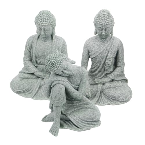 TOPBATHY 3st Zen-Buddha-Statue Aus Grünem Sandstein Buddha-skulptur-Dekoration Chinesisches Buddha-Statue Für Zen Buddha-Statue Für Aquarium Aquariumdekorationen Zen- Grey TOPBATHY 3st Zen-Buddha-Statue Aus Grünem Sandstein Buddha-skulptur-Dekoration Chinesisches Buddha-Statue Für Zen Buddha-Statue Für Aquarium Aquariumdekorationen Zen- Grey von TOPBATHY