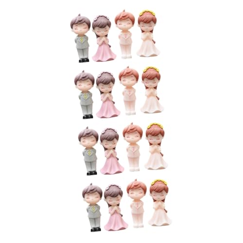 TOPBATHY 4 Sätze Puppenschmuck Jahrestag Wedding Decoration Junggesellinnenabschied Liefert Puppenmodell Statuen Der Braut Und Des Bräutigams Hochzeitsfeierdekor 2 Paare * 4 TOPBATHY 4 Sätze Puppenschmuck Jahrestag Wedding Decoration Junggesellinnenabschied Liefert Puppenmodell Statuen Der Braut Und Des Bräutigams Hochzeitsfeierdekor 2 Paare * 4 von TOPBATHY