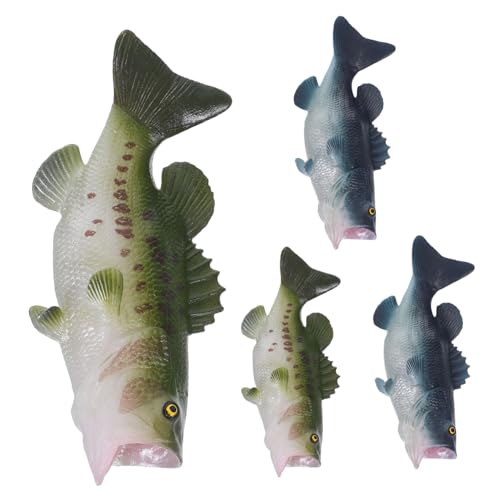 TOPBATHY 4 Stück Künstliche Fische für Party Dekoration Küchenakzente und Fotografie Hintergründe Vielseitige Deko für Verschiedene Szenarien von TOPBATHY
