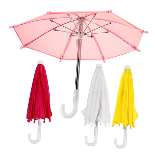 TOPBATHY 4 Stück Puppenzubehör Regenschirm Puppen-Accessoire Mini-Regenschirmmodell für Puppenhaus Dolly Kuppel Auto Mini-Regenschirm vortäuschen Miniatur Regenschirmmodell Stoff TOPBATHY 4 Stück Puppenzubehör Regenschirm Puppen-Accessoire Mini-Regenschirmmodell für Puppenhaus Dolly Kuppel Auto Mini-Regenschirm vortäuschen Miniatur Regenschirmmodell Stoff von TOPBATHY