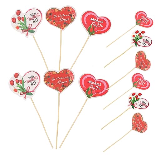 TOPBATHY 48 Stück Kucheneinsätze Zum Muttertag Cupcake Träger Muttertags Kuchenaufsatz Kuchen Mama Kuchenaufsatz Braut Cupcake Ständer Para Kuchenaufsätze Kuchendekor Aufsätze von TOPBATHY