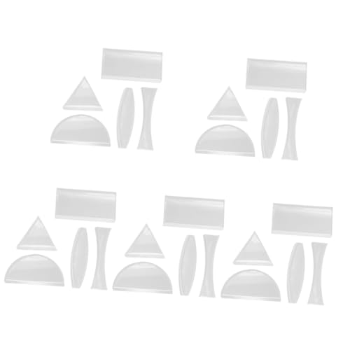 TOPBATHY 5 Sätze Optisches Linsenset Lernhilfen Für Experimente Konvexe Linse Physik Experimente Glaslinsen Für Physikunterricht Optisches Objektiv Konkave Linse Aus Glas 5 Stück * 5 von TOPBATHY