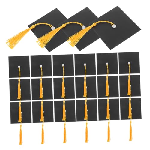 TOPBATHY 50 Satz Mini Doktorhut Toppers Dekorative Abschlussfeier und Kuchendekoration für Party Tische Flaschen und für Abschlussfeiern und Feiern von TOPBATHY